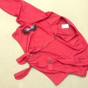 NEW Button Down Plus Sized Blouse